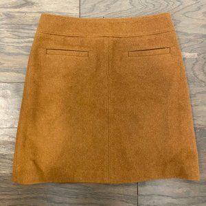 Goldenrod petite felt LOFT A-line skirt